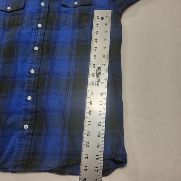 Brooks Brothers Red Fleece Men's LS Button Down Plaid Shirt Blue L - Picture 10 of 12